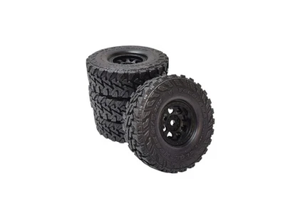 New Vanquish Yokohama Geolander 1.9 4.75" Red Tires w/KM237 Wheels - Image 1 of 4