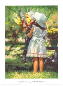 Richard Earl Thompson Emmy's Fascination 17.5x23.5 in - Picture 1 of 2