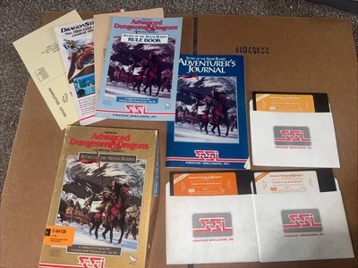 Vintage Advanced Dungeons & Dragons SECRET OF THE SILVER BLADES – C64/128 CIB - Image 1 of 4