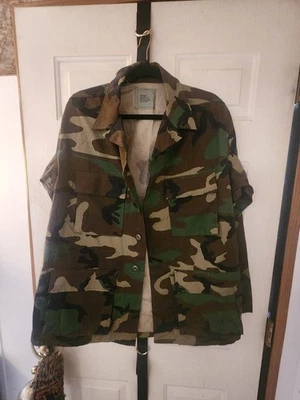 US Air Force Combat Woodland Camo Field Jacket Medium Reg Coat CHEST 37- 41 - Image 1 of 4