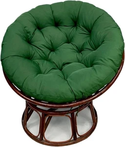 Papasan Stuhlkissen rund groß grün Sitzauflage 40x40 Zoll Indoor - NUR KISSEN - Bild 1 von 8