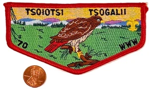 BOY SCOUT BSA OA TSOIOTSI TSOGALII 70 163 208 OLD NORTH STATE NC FF S1 1ST FLAP - Picture 1 of 4