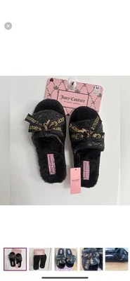 NUEVO CON ETIQUETAS- Zapatillas sandalia Juicy Couture para mujer de piel sintética, punta abierta Foto 1 de 4