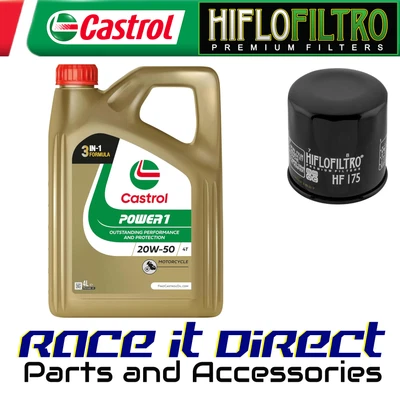 Service Kit for Harley Davidson XG750 NBB Street 2015-2020 Castrol & HiFlo - Image 1 of 4