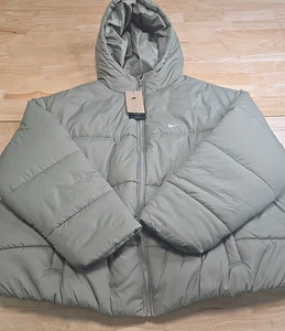 Nike Therma Damengröße 2X lockere Passform Kapuzenjacke grün FZ5901-021 - Bild 1 von 6