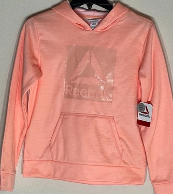 Sudadera con capucha polar Reebok Prestige Performance melocotón ámbar brezo talla XL (14/16) Foto 1 de 4