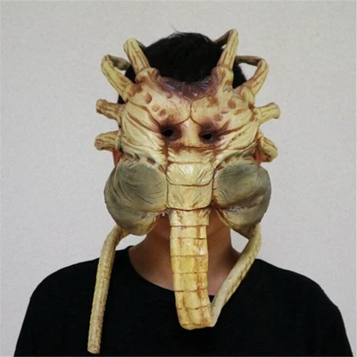 Alien Romulus Facehugger Face Latex Mask Xenomorph Hugger Costume Cosplay Prop - Image 1 of 4