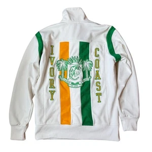 Vintage Adidas Ivory Coast Côte D'Ivoire Football Jacket Soccer Mens Small Rare - Picture 1 of 6
