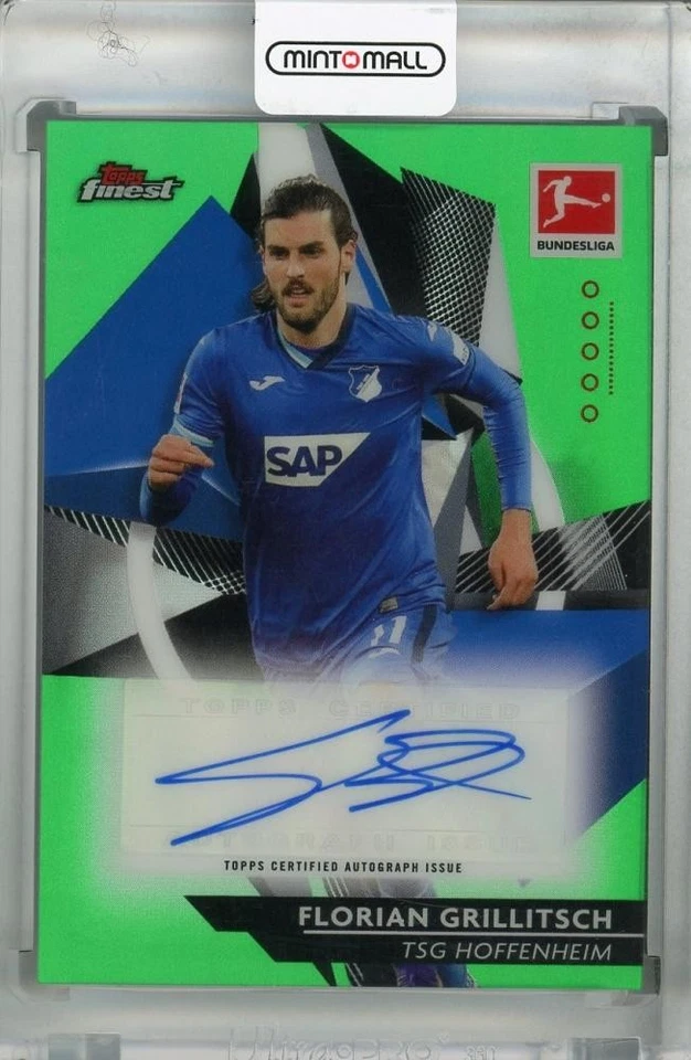 2020-21 Topps Finest Bundesliga Florian Grillitsch Autographs Green - Image 1 of 2