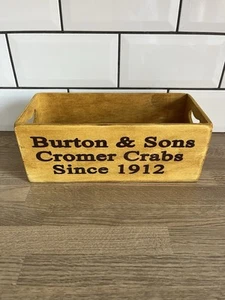 Caja de madera para plantas de flores jardín Burton & Son Cromer cangrejos costeros costeros - Imagen 1 de 6