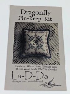 La D Da Dragonfly Pin Keep Kit NEW Counted Threads Cross Stitch Primitive - Picture 1 of 7