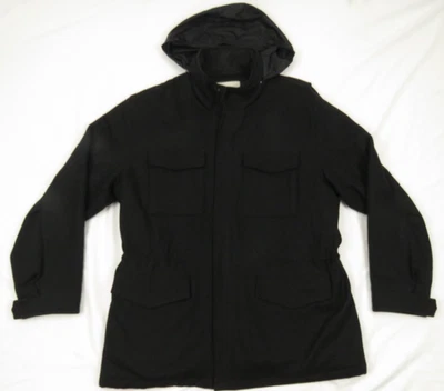 NWOT J Crew Insulated Wool Blend Hooded Full Zip Snap Coat Jacket L - Image 1 of 4