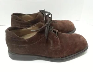 Florsheim Comfortech Men's Shoes 10M Brown Suede Lace Up Clean Nice Shoes - Picture 1 of 8