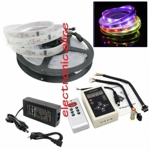 5M 5050 150LED RGB Dream Color 6803 IC LED Strip Light IP67 +6803 RF Remote - Picture 1 of 7