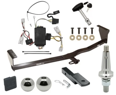 Enganche de remolque para Hyundai Santa Fe 10-12 con cableado 2" + cubierta de bloqueo de bola de 1-7/8" Foto 1 de 4