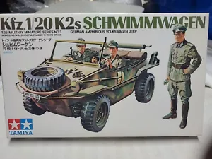 TAMIYA 1/35 SCALE KFZ 120 K2S SCHWIMMWAGEN MODEL KIT Open Box - NEW - Picture 1 of 2