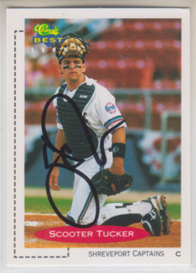 Autographed 1991 Classic Best Scooter Tucker - Shreveport Captains