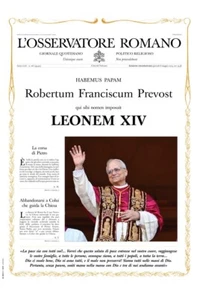 L'OSSERVATORE ROMANO 🗞️ LEONE XIV (PREVOST) ed. 08/05/2025 ore 19:58 - Photo 1/2