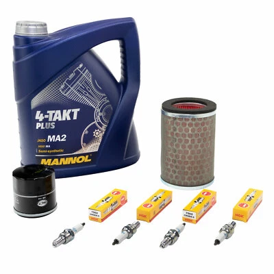 Wartungspaket für Honda PC38 CBF 600 04-07 Öl 4L Luftfilter+Ölfilter+Zündkerzen