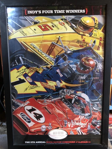 Al unser sr & jr signed poster concours d’ elegance 2011 Cover