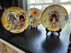 3 De Grazia Limited Edition Plates - all 10+ inches and numbered. - Picture 1 of 7