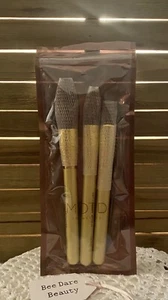 MOTD 3 Gold Brush Set Golden Gem Bronzer, Supermodel Sculpt & Get Cheeky With It - Picture 1 of 1