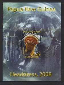  PAPUA NEW GUINEA 2008 TRADITIONAL HEADDRESS COSTUMES M/S 10k MNH $4.85 - Bild 1 von 1