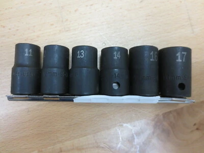 SK IS1206M, 6 pc., 1/2" drive, 12 Point, Metric Socket Set-Made in USA!-11-17mm - Image 1 of 4