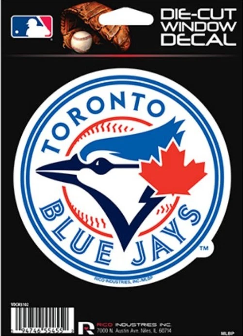 Calcomanía troquelada Toronto Blue Jays-ventana de coche, portátil, vaso. Ver descripción Foto 1 de 1