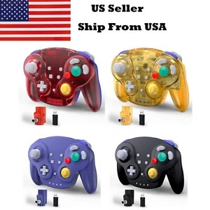 2.4G Gamecube Wavebird Wireless Controller Rumble Gamepad for Switch NGC PC MAC - Picture 1 of 49