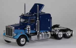 HO 1:87  Brekina # 85705 - 1973 Peterbilt 359 Tandem Axle Tractor - 2-Tone Blue