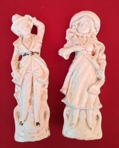 Couple d'adolescents en biscuit ancien | Bon état - Picture 1 of 3