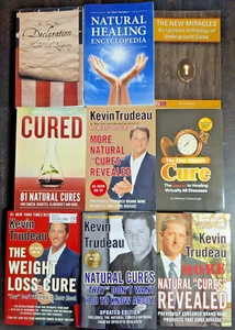 NATURAL CURES HEALING HEALTH DECLARATION MIRACLES ALTERNATIVE TRUDEAU 9 BOOK LOT - Bild 1 von 3