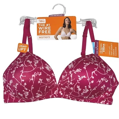 Sujetador Warner's sin cables elevación golpe modelador contorno acolchado elementos de felicidad 1298 Foto 1 de 4