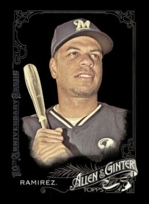 2015 Topps Allen & Ginter X 10th Anniversary Issue #193 Aramis Ramirez Brewers - Image 1 of 2
