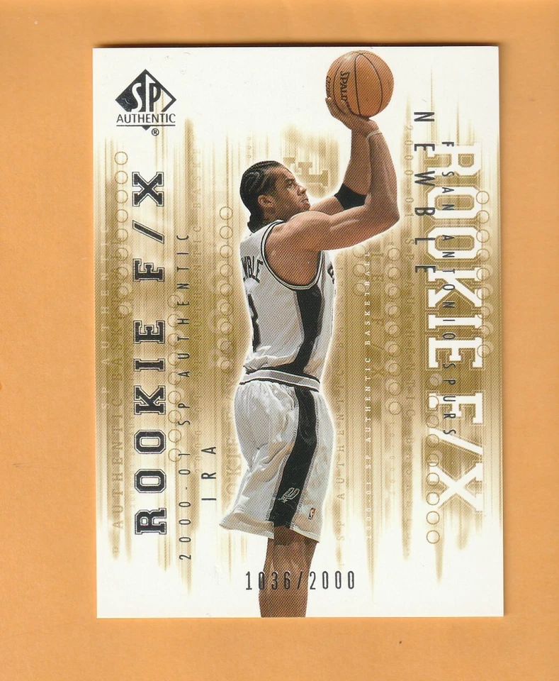 Ira Newble San Antonio Spurs 2000-01 SP Authentic #124/2000 RC Miami Ohio 6G - Image 1 of 2