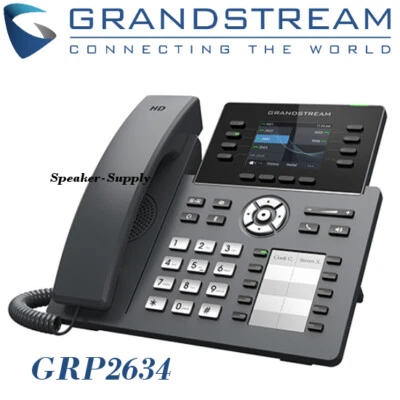 Grandstream GRP2634 8-Line 4 SIP Office IP Phone PoE Bluetooth Gigabit - Image 1 of 4