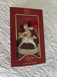 Lenox 2011 Baby's 1st CHRISTMAS WINNIE the POOH Schaukelpferd Ornament NEU n BOX - Bild 1 von 8
