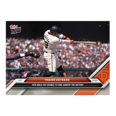 2024 Topps Now MLB #40 Thairo Estrada San Francisco Giants  - Image 1 of 2