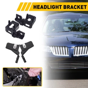 4Pc Headlight Lamp Mount Bracket Left+Right For 2013 2014 2015 2016 FORD FUSION - Foto 1 di 18