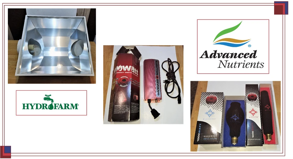 HYDROFARM RADIANT 6, НАБОР ДЛЯ ВЫРАЩИВАНИЯ СВЕТА. ПЕРЕДОВЫЕ ПИТАТЕЛЬНЫЕ ВЕЩЕСТВА BADASS БАЛЛАСТ И 2 ЛАМПЫ - Изображение 1 из 4