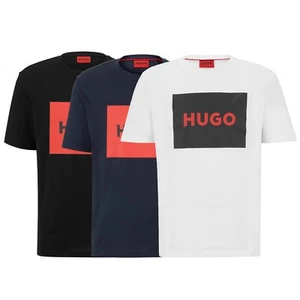 Hugo Boss Herren Baumwolle T-Shirts Kurzarm Hemd Logo Lifestyle Casual 50467952 - Bild 1 von 15