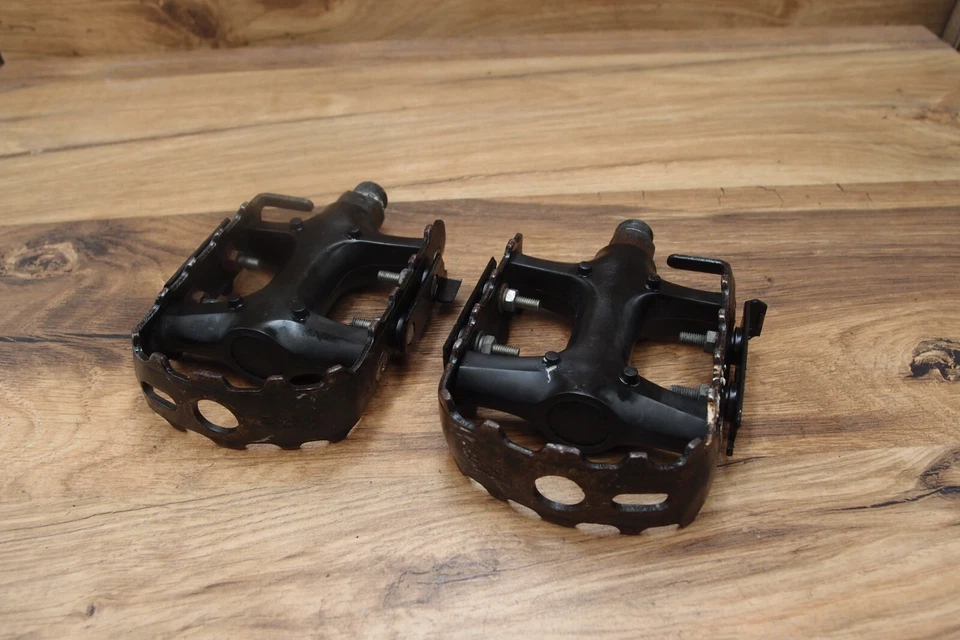 Pedales retro MTB Shimano Exage Mountain PD-M450 1989 VÍA Japón Bear Trap Foto 1 de 4