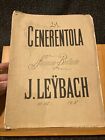 J Leybach La Cenerentola Fantaisie Brillante Partition Piano Colombier Rossini