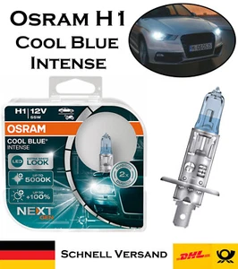 2x Osram Cool Blue Intense H1 55W 12V 64150CBN-HCB luz de carretera luz de cruce bombilla - Imagen 1 de 5