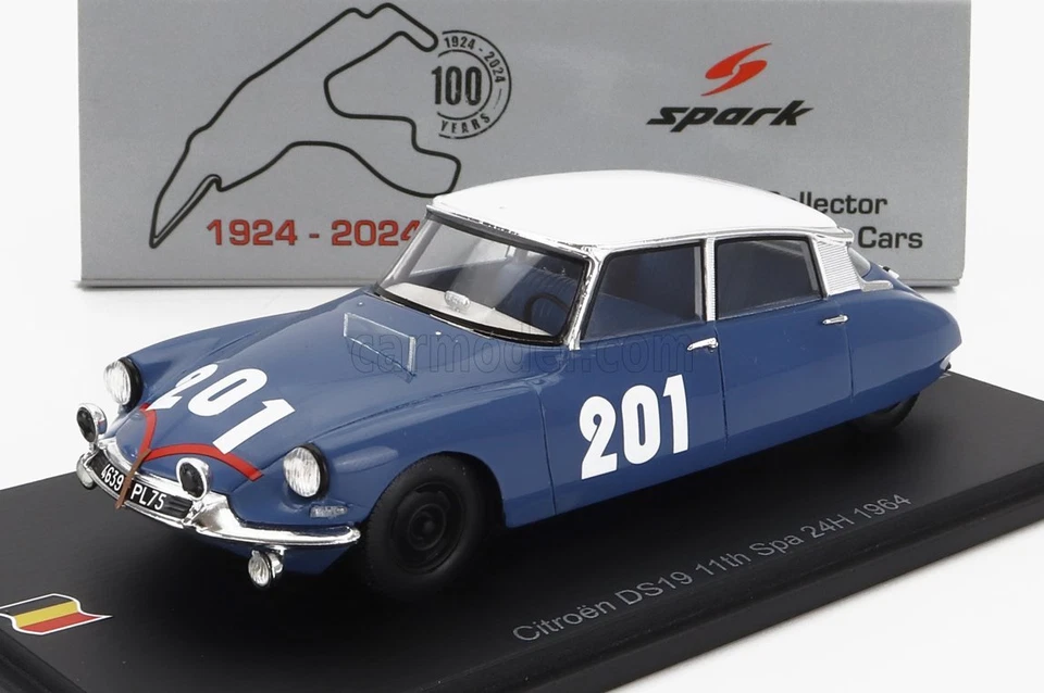 1/43 SPARK-MODEL - CITROEN - DS19 N 201 24h SPA 1964 GUY VERRIER - ALAIN 100SPA0 - Immagine 1 di 1