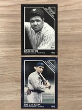 1992 Conlon TSN “13th National” BABE RUTH & JOE JACKSON (Color) Lot!!!