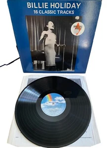 Billie Holiday 16 classic tracks record vinyl LP very good condition 1982 - Picture 1 of 13