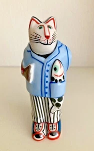 Vintage Villleroy Boch Porcelain Cat- Tomcat Benedikt Automobile Hangover - Picture 1 of 5