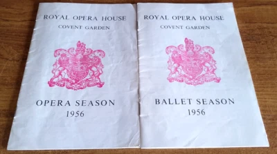 Royal Opera House - Covent Garden - 1956 - 2 x Vintage Programmes - Image 1 of 4